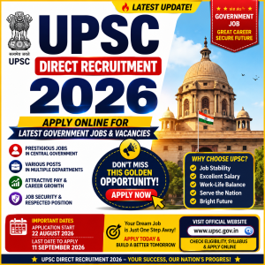 UPSC Direct Recruitment 2026